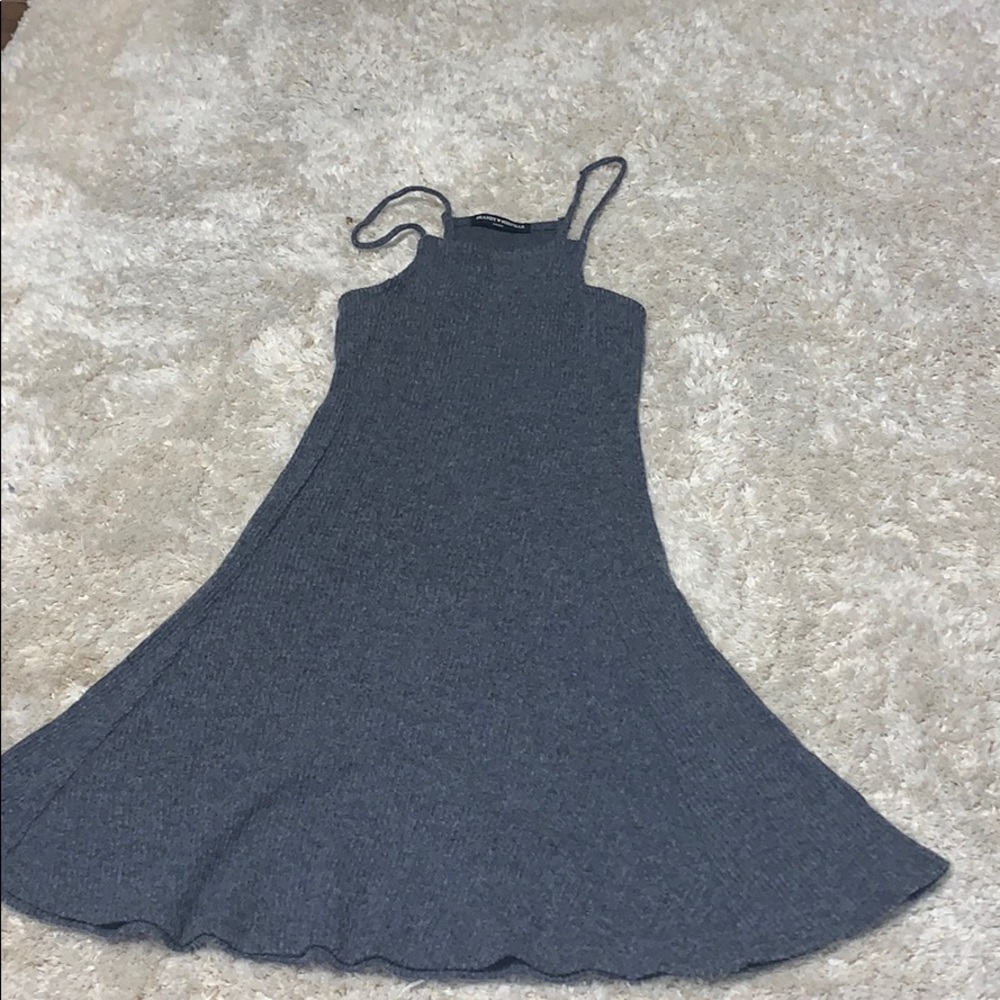 Gray halter dress